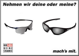 Nehmen wir meine oder deine?